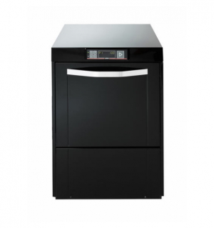 Lave-vaisselle lave ustensiles professionnel JEROS 955, version noire du modèle 950, panneau de commande visible