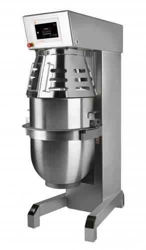 Batteur planétaire professionnel VARIMIXER AR200 de 200 litres pour les productions intensives en boulangerie, pâtisserie et industrie agroalimentaire.