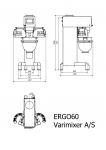 Batteur mélangeur professionnel ERGO 60 Litres VARIMIXER AMPLUS