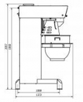 Batteur mélangeur professionnel ERGO 140 Litres VARIMIXER AMPLUS