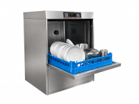 Lave-vaisselle lave ustensiles professionnel JEROS 950 - 955 - 960 en fonctionnement ouvert avec panier